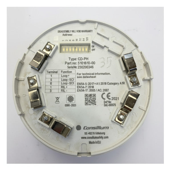 Consilium Salwico CD-PH Optical Smoke and Fire Detector White - 5101610-00