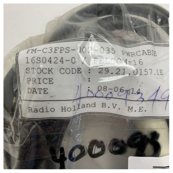 Furuno 16S0424-C 16M Καλώδιο Τροφοδοσίας για Felcom 16