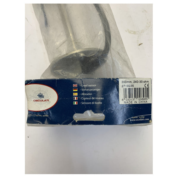 Sensor de combustible y nivel de agua Osculati 27.160.35 de acero inoxidable 35 cm