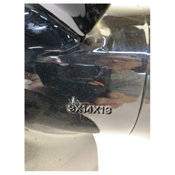 Suzuki 14 x 13 3-blade Aluminium Outboard Propeller Black