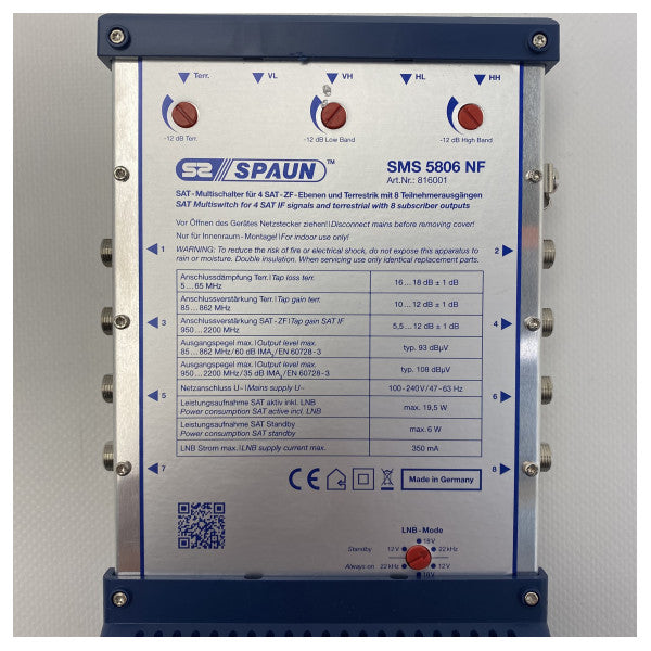 Multiswitch Spaun SMS 5806 NF SAT - 816001