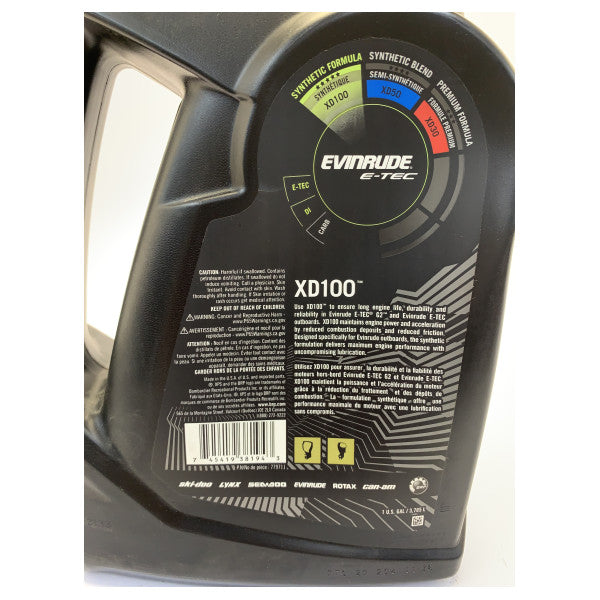 Evinrude XPS Marine XD100-1 Outboard Engine Oil - 1 Gallon - 3.78L