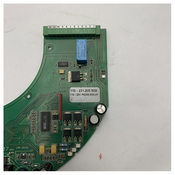 Raytheon Anschutz Gyrokompas Ydre Kugle PCB Modul 110-231.200