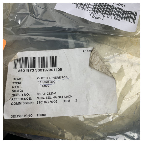 Raytheon Anschutz Gyrokompas Ydre Kugle PCB Modul 110-231.200