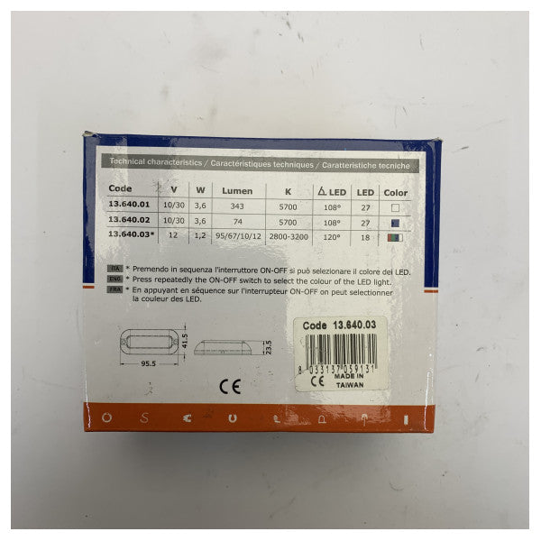Osculati vedenalainen LED-valaistus RGBW - 13.640.03 12V