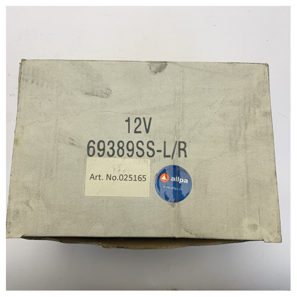 Allpa 69389SS-L/R Bygge-Docking Lys Rustfritt Stål 12/24V