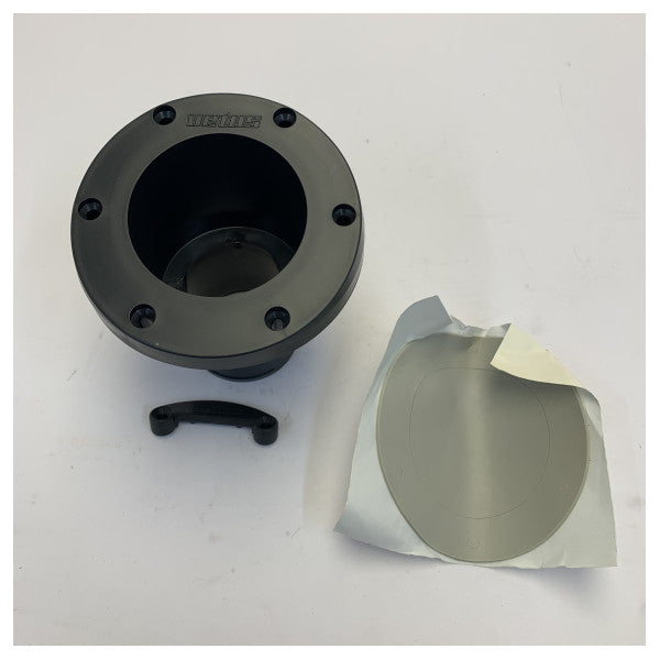 Vetus TRC50PV transommonteret udstødning med tilbageholdelsesventil sort