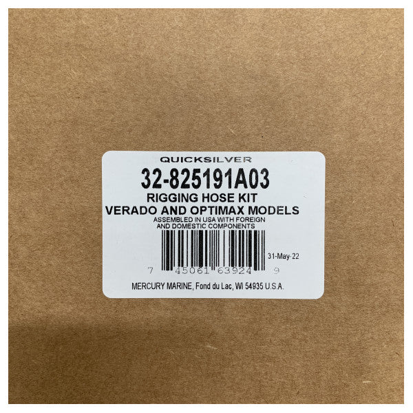 Mercury Quicksilver Rigging Hose Kit Iswed - 825191A03