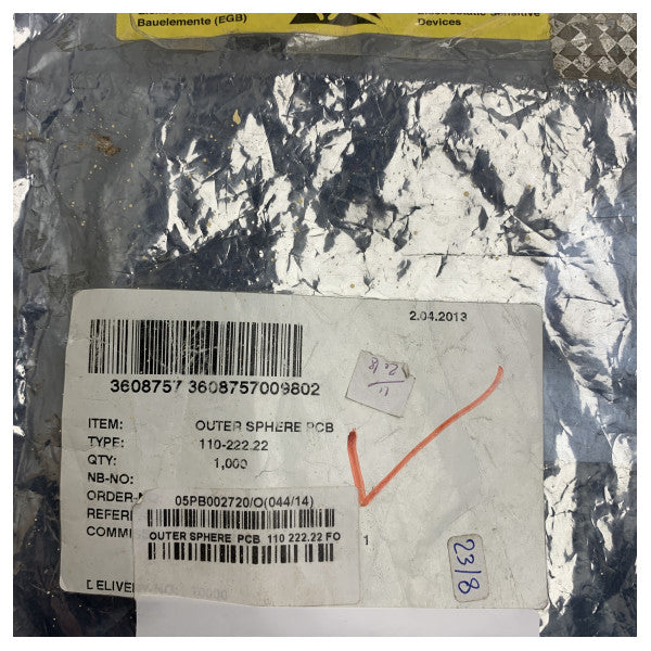 Raytheon Anschutz Gyrokompas Vanjska Sfera PCB 110-222.22