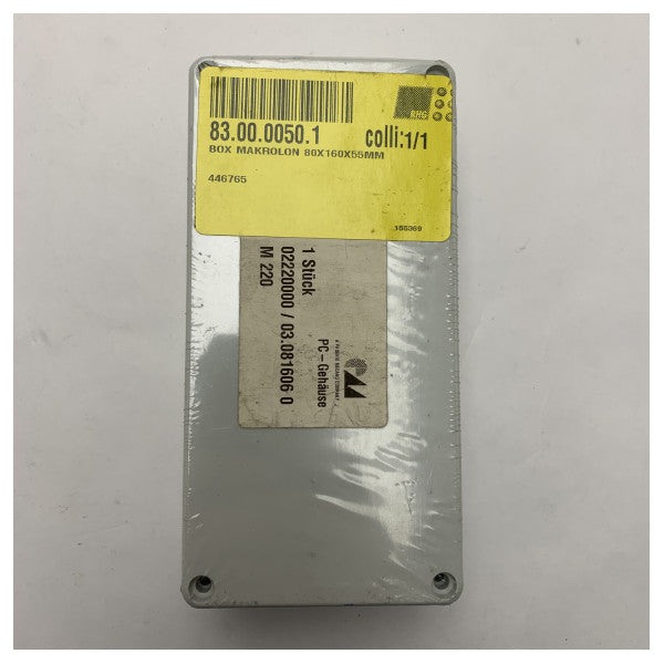 海洋等級のポリカーボネートのエンクロージャ160x80x55mm -電子部品のための紫外線抵抗力があるハウジング防水しなさい