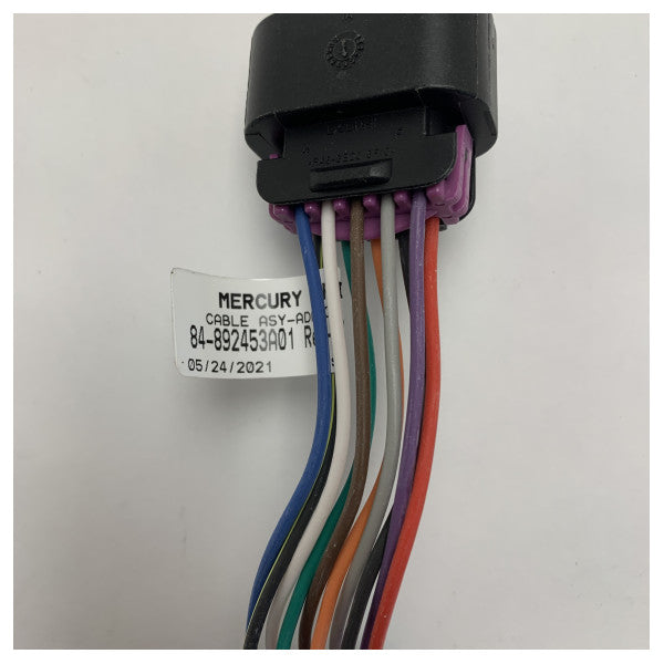 Marine Cable Connector Mercury 84-892453A01 - Connecteur électrique étanche et résistant à la corrosion pour les systèmes de navires