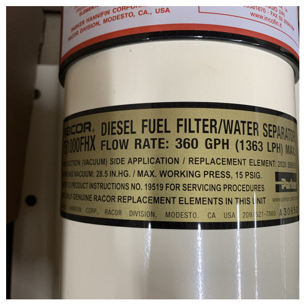 مرشح وقود باركر راكور 751000FHX10 مزدوج - فاصل الماء