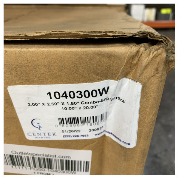 Centek Combo SEP 1040300 Marin Utsläppsmuffler | Separator