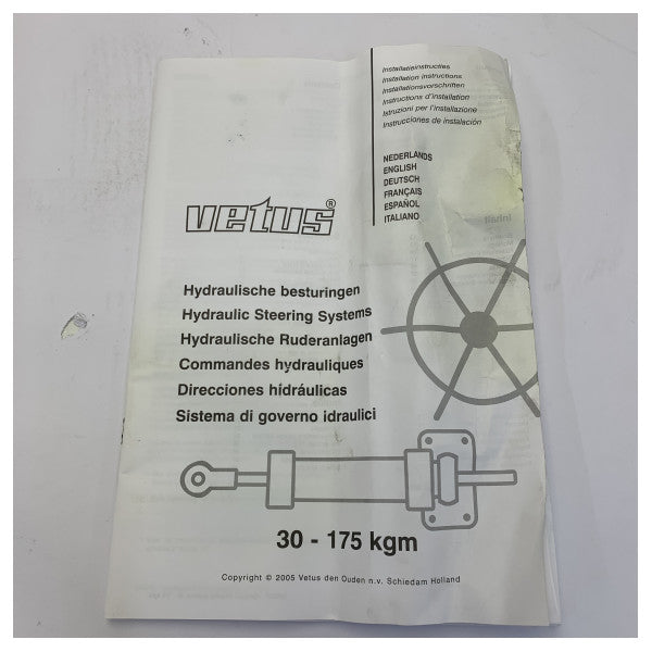 Гідравлічний рульовий циліндр Vetus MTC5210 для внутрішніх двигунів - 510 Нм