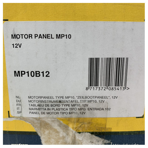 Pannello Strumenti Motore Vetus MP10B12 Nero 12V