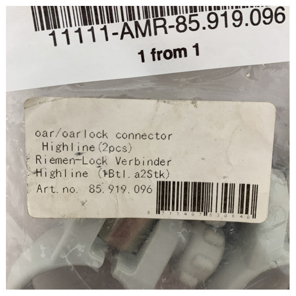 Highline Ανθεκτικά θαλάσσια ζεύγη κουπιών σετ 2 - Ανθεκτικοί στη διάβρωση σύνδεσμοι Rowlock για κουπιά σκαφών