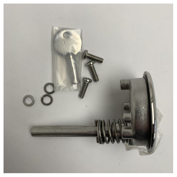 Osculati Heis og vri flush lås i rustfritt stål med lås �60 - 38.152.41