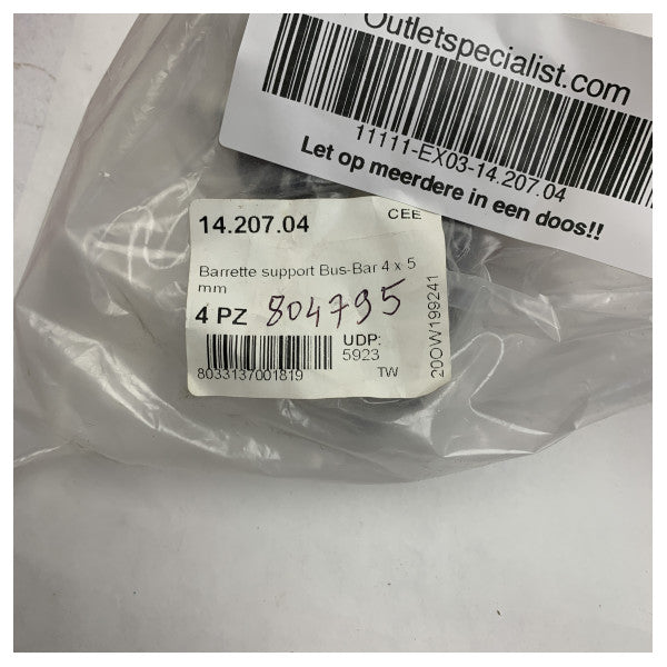 Osculati Marine Paslanmaz Çelik 4 Noktalı Dağıtım Barası Bağlantı Şeridi - 14.207.04