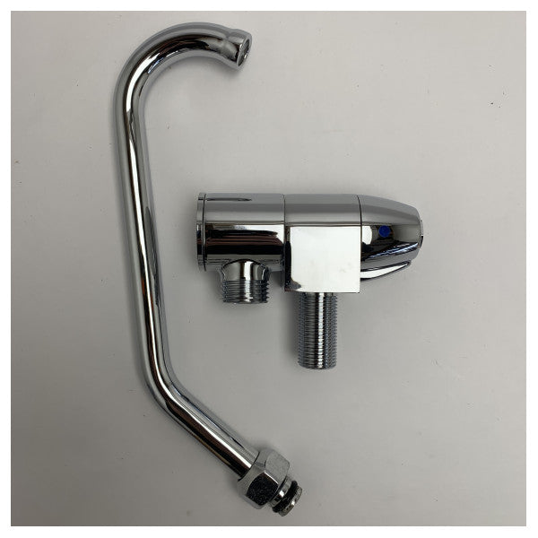 Osculati krominen kääntyvä hana Slide-sarjan matala kylmä vesi - 17.046.03