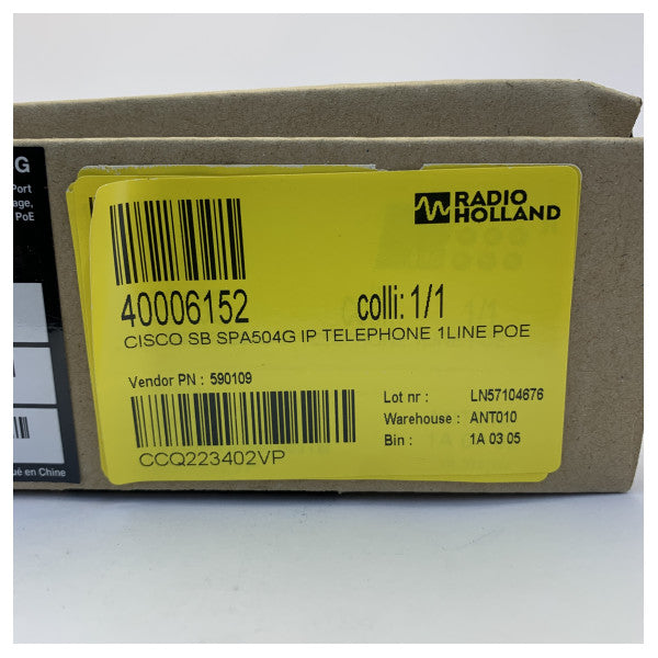 Cisco SPA504G IP Phone 4-Line PoE VoIP Telefon Imħaddem