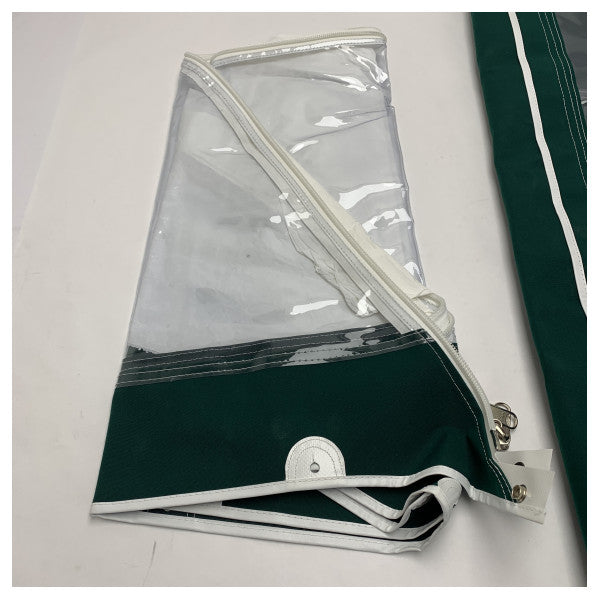 Housse de bateau en toile verte Uttern 5500DC imperméable et résistant aux UV avec fenêtre transparente