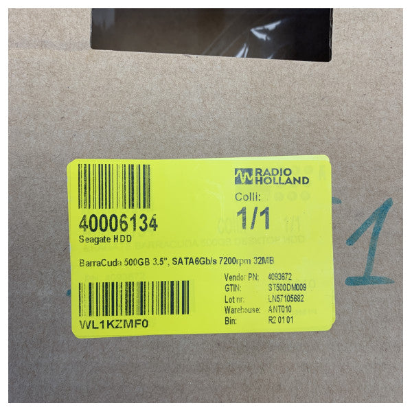 Seagate BarraCuda 500GB Disco Rígido Interno - 3.5 polegadas SATA 6Gb/s 7200rpm 32MB HDD