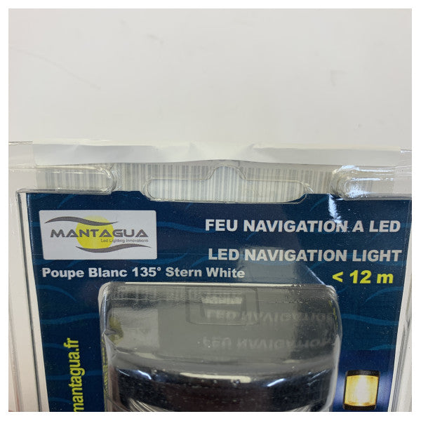 Mantagua Classic Stern Navigation Light 1NM White 135 Degree - Marine Navigation light