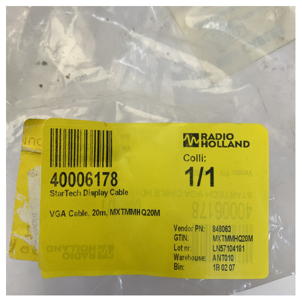 StarTech MXTMMHQ20M Cavo VGA ad alta risoluzione - 20 m - Coax HD15