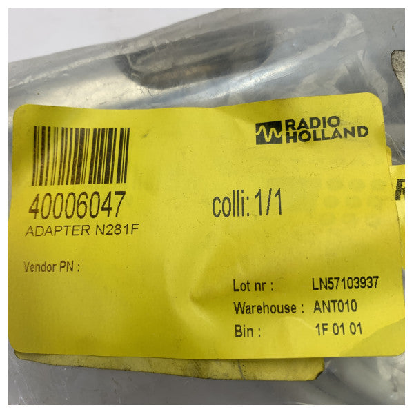 AC Antennas N281F Marine antenneadapter - 1 tomme 14 TPI - rustfrit stål