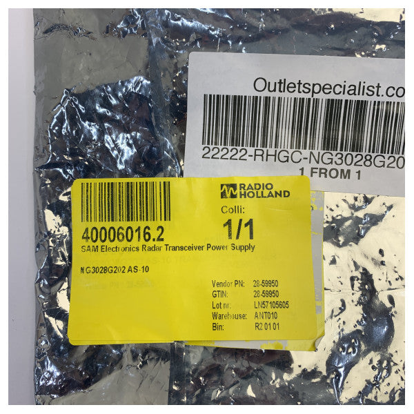SAM Electronics NG3028G202 AS-10 Radar Transceiver Izvor napajanja