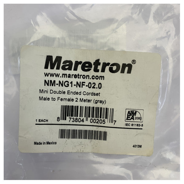 Maretron NM-NG1-NF-02.0 Μίνι Διπλής Άκρης Καλώδιο - Αρσενικό σε Θηλυκό - 2μ