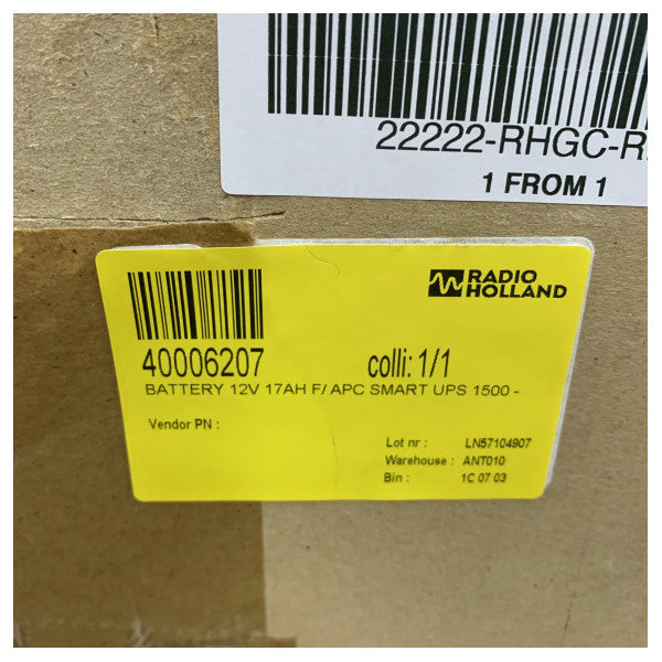 APC by Schneider Electric RBC7 wymienny kartridż baterii do UPS Smart-UPS 1500