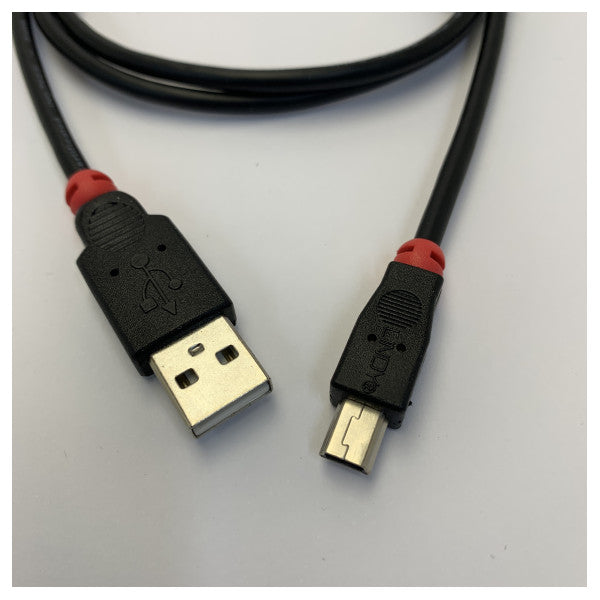 Lindy USB 2.0-kabel Typ A till Mini-B - 1m - 31884