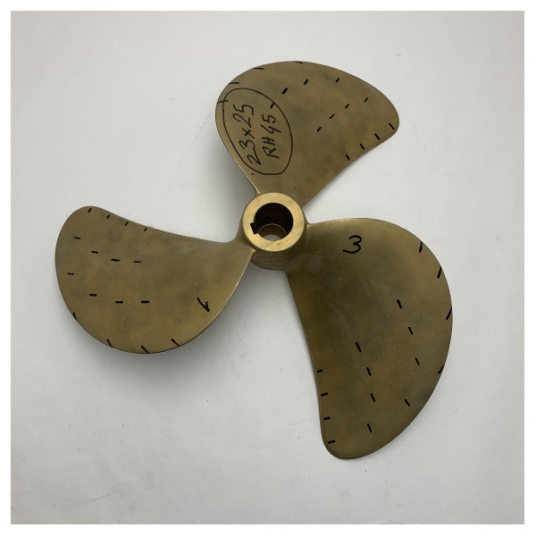 Франция Helices D23xP25 инча RH45 630 бронз 3-лопат морско витло за трайни и ефективни лодка производителност
