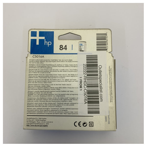 خرطوشة حبر سوداء HP No. 85 C5016A - خرطوشة حبر أصلية