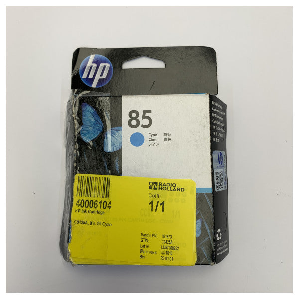 HP No. 85 C9425A Kartridż z tuszem Cjan - Oryginalny tusz do drukarki HP