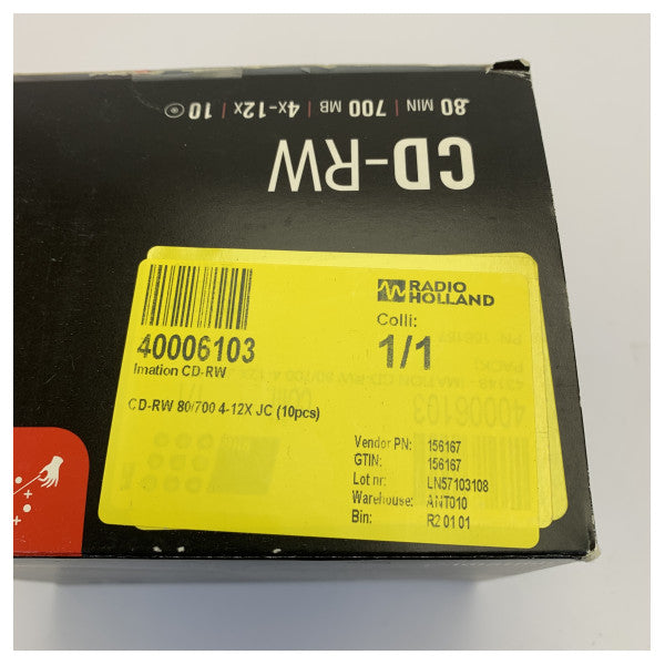 Imation CD-RW 700 MB 80 Min. 4x-12x wiederbeschreibbar - 10 Stück Slim Jewel Case