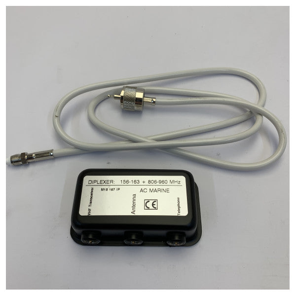 AC Antennas CELtwin2 Marineantenne VHF/mobil multifrekvens 3 dB omnidireksjonal