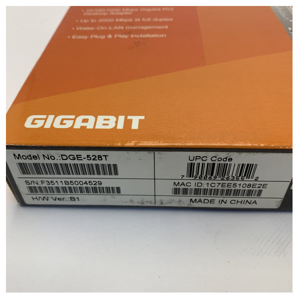 بطاقة شبكة PCI إيثرنت جيجابت D-Link DGE-528T - محول RJ45 بسرعة 10/100/1000 ميغابت/ثانية