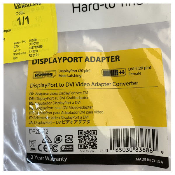 StarTech.com DisplayPort to DVI Adapter DP2DVI2 - 1920x1200