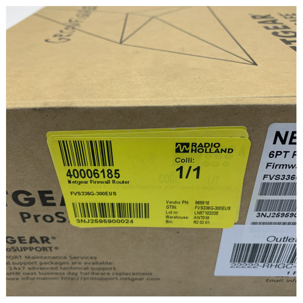 Router firewall VPN Gigabit Dual WAN Netgear ProSafe FVS336G-300EUS