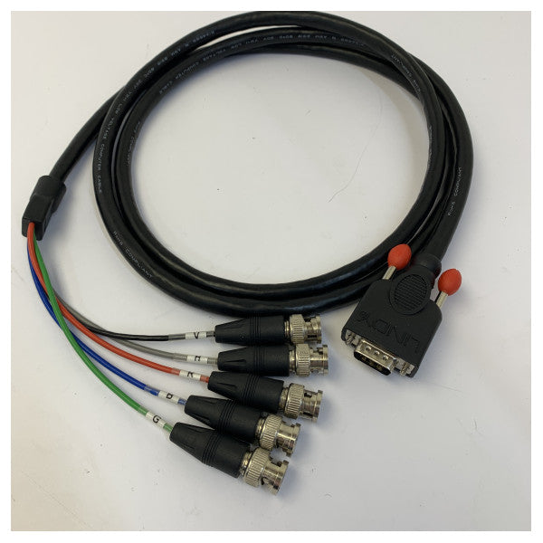 Відеокабель VGA до 5x BNC RGBHV - HD15 тато - 1,8 м - морського класу