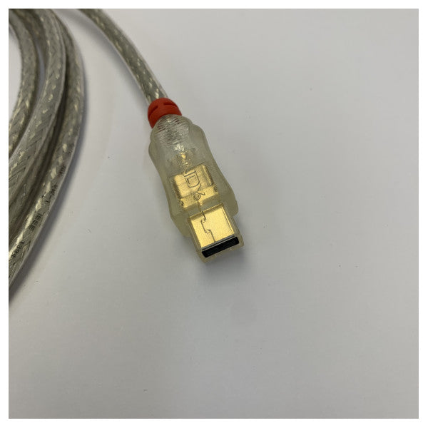 Câble de données FireWire 9 broches vers 6 broches (MA-MA) - 2,0 mètres - Transparent