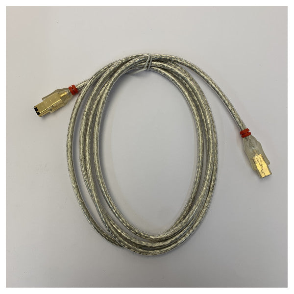 FireWire-Datenkabel 9-polig auf 6-polig (MA-MA) - 2,0 Meter - Transparent