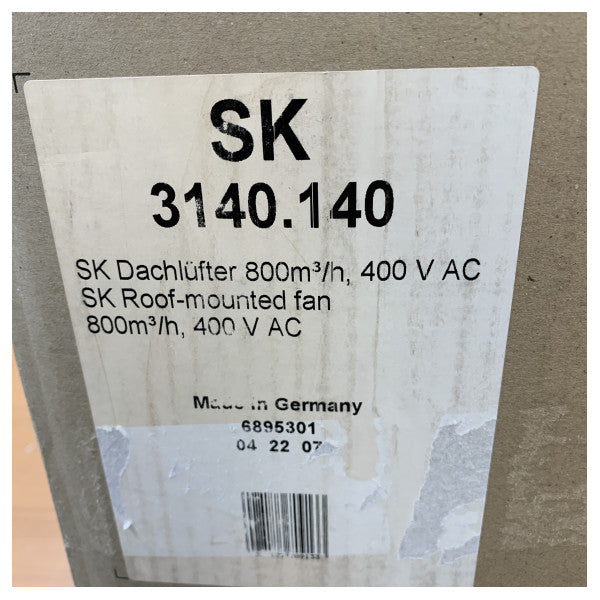 Rittal SK 3140.140 TopTherm Tagventilation Hvid 400V