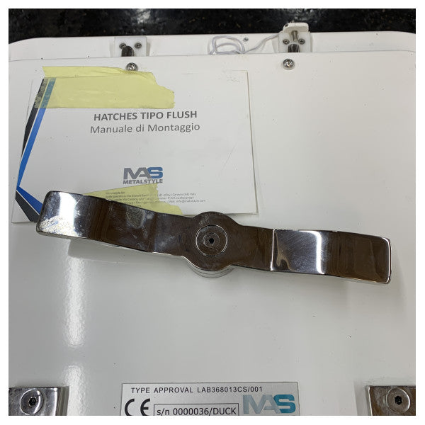 Metastyle Type Approval WT A30 FD Rustfritt Stål Åpningsluke 490 x 430 mm - 379480