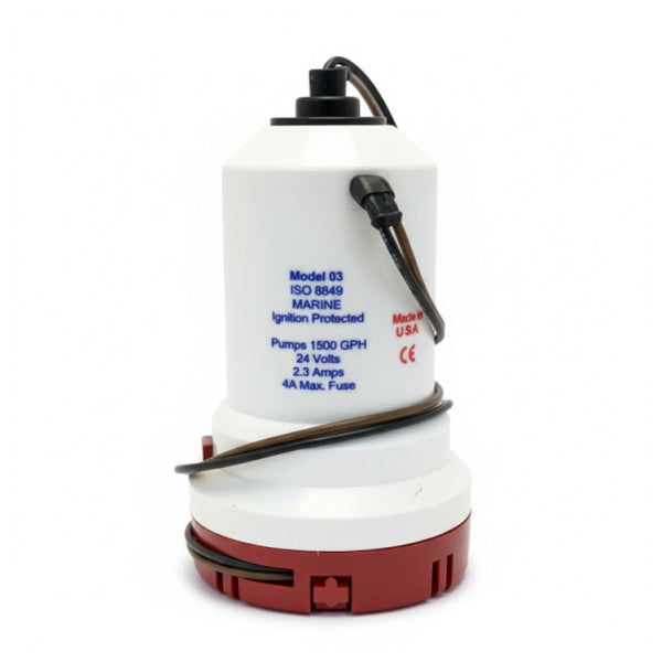 Rule 1500 Båtbilgepump 24V - 1500 GPH 5800L/Timme