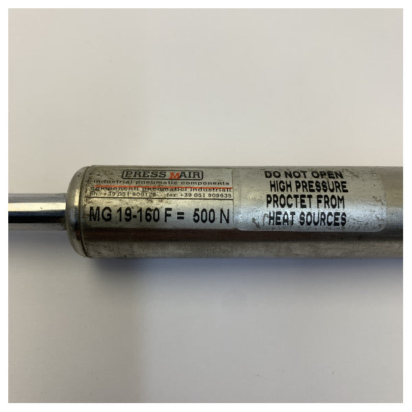 ガススプリング 500N C.160 L.431 - フェレッティ・グループ向けヨットハードウェア - MG19-160F