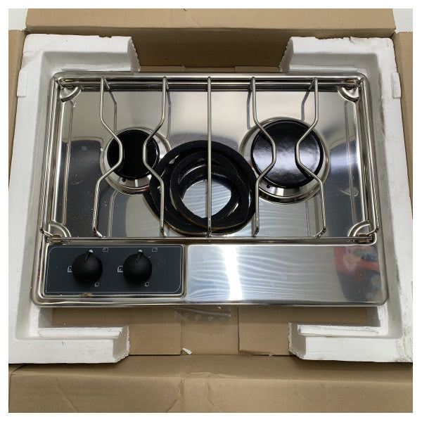 Eno 2 -Burner Stainless Steel Build in Gas Stove - 89057
