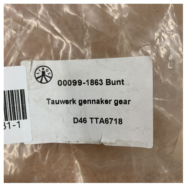 Liros Herkulus Color 29 Gennaker-repset - 2x 28M svart + 1x 50M röd